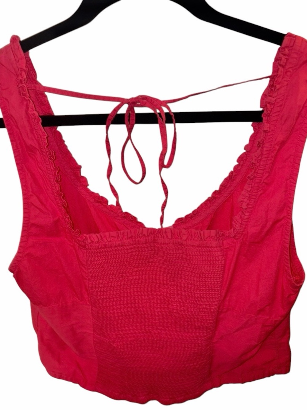 Free People Amelia Corset Top Size Large in Convertible Red | Hook & Eye Crop fo - Picture 4 of 8
